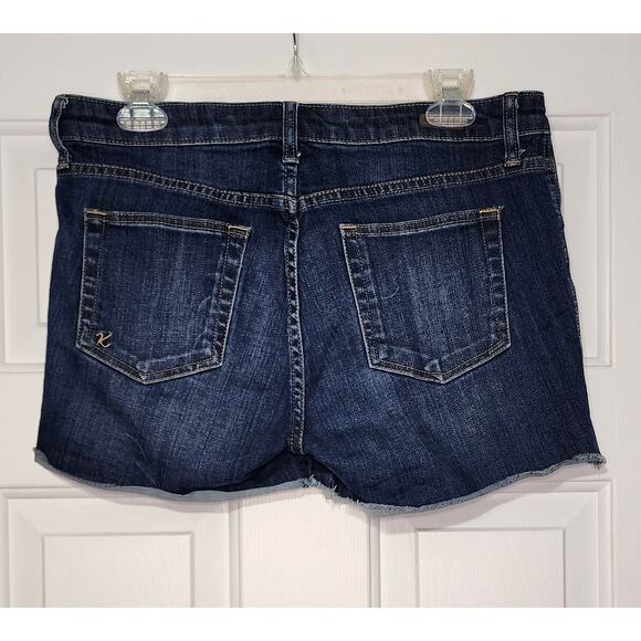 Kut From The Kloth Gidget Fray Denim Shorts Size 8 - Picture 2 of 6